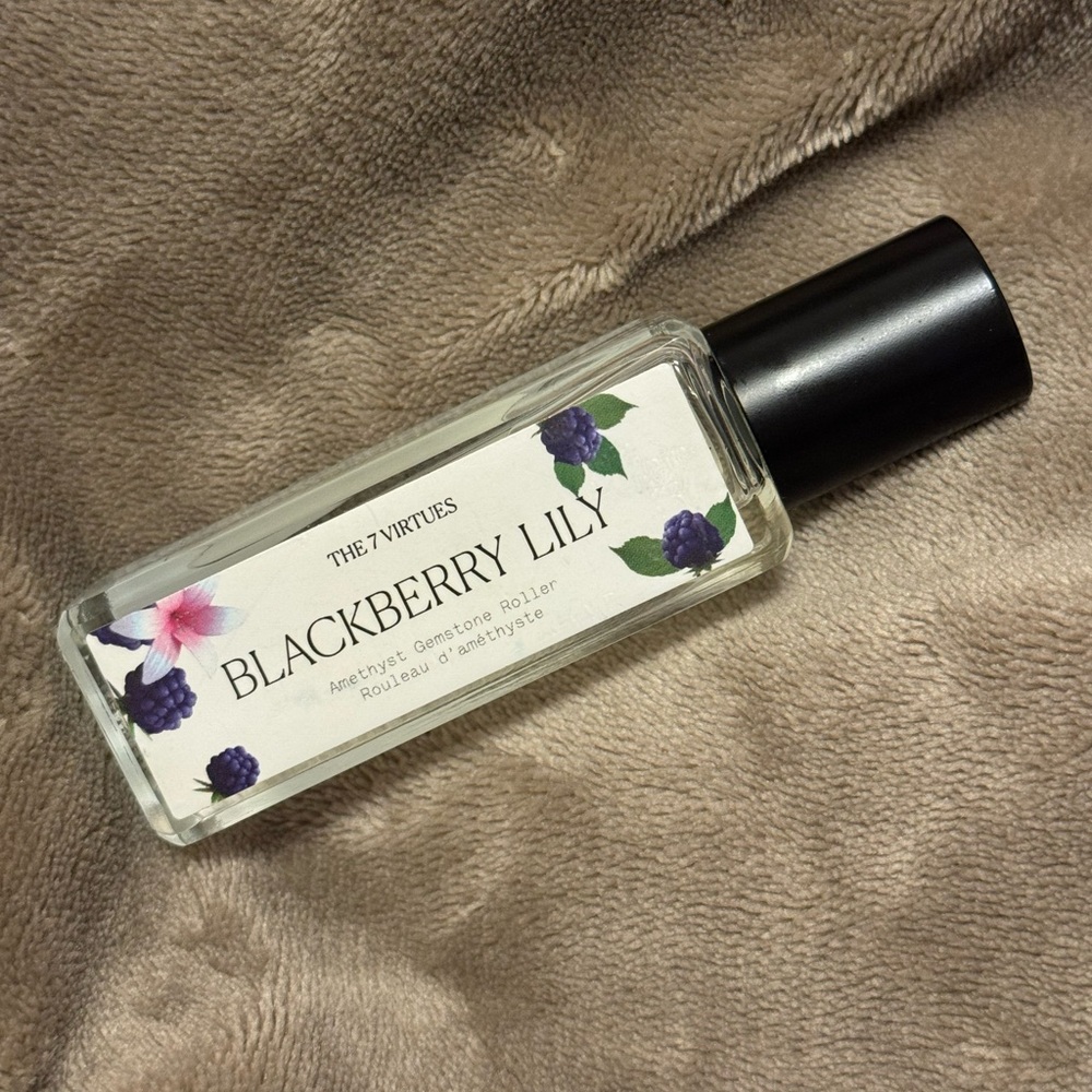 Blackberry Lily Amethyst Gemstone Roller
